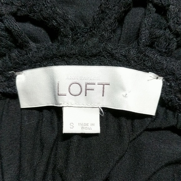 Loft Black Crochet Top Dress - Picture 5 of 6